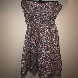 Cute Strapless Floral Dress - American Eagle